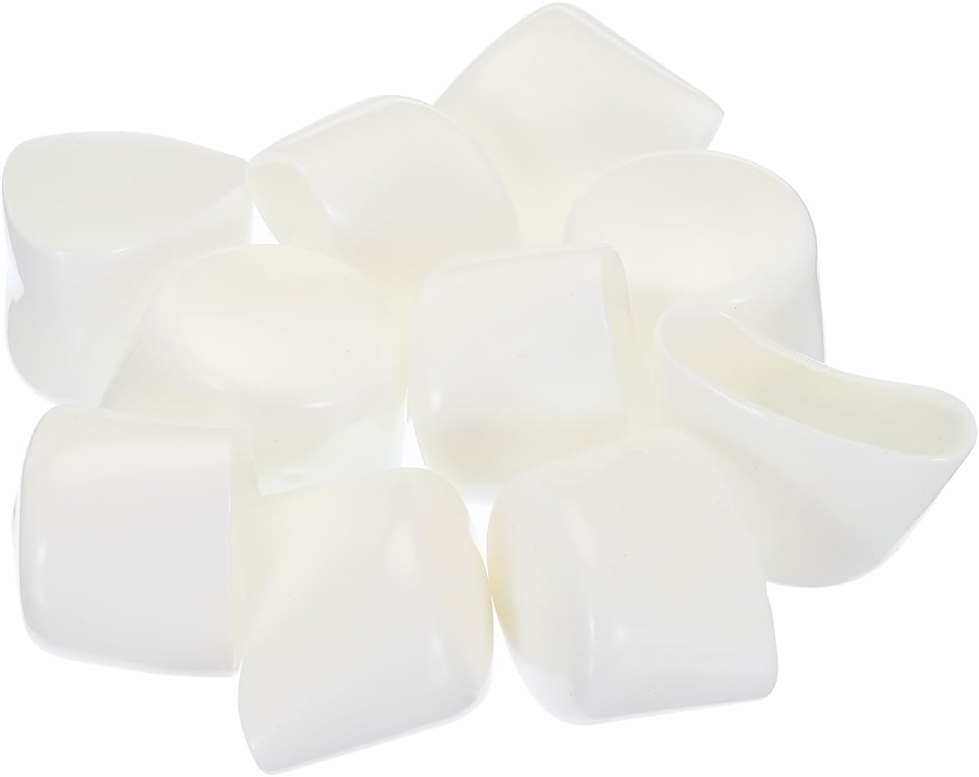 uxcell 20pcs Rubber End Caps 29mm ID Vinyl Round Tube Bolt Cap Cover Screw Thread Protectors White