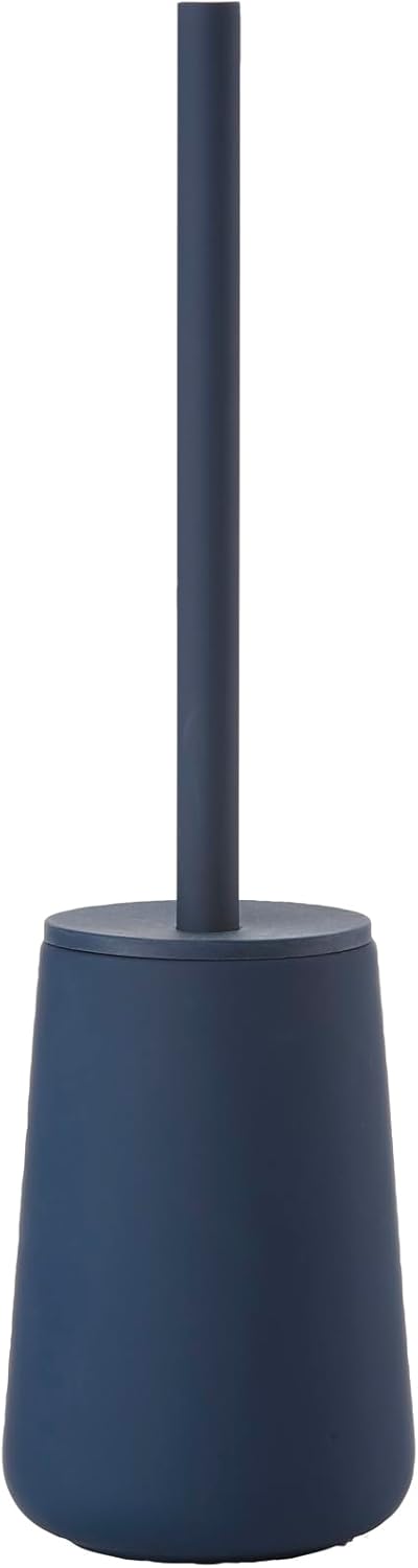 Zone Denmark Nova One Ceramic Toilet Brush | with Brush Holder Soft Touch | Enhance Your Bathroom with a Chic and Practical Duo for Modern Style and Effortless Hygiene - Coating (Royal)
