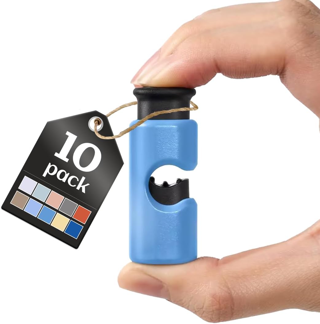 10 Pack Squeeze and Lock Bread Bag Clips, Bread Clips Resuable, Bag Clip for Food Storage, Sturdy Bread Cilp, Heavy Plastic, Handy Bags Cinch, Easy to Use with Bags Closures, 10 Colors