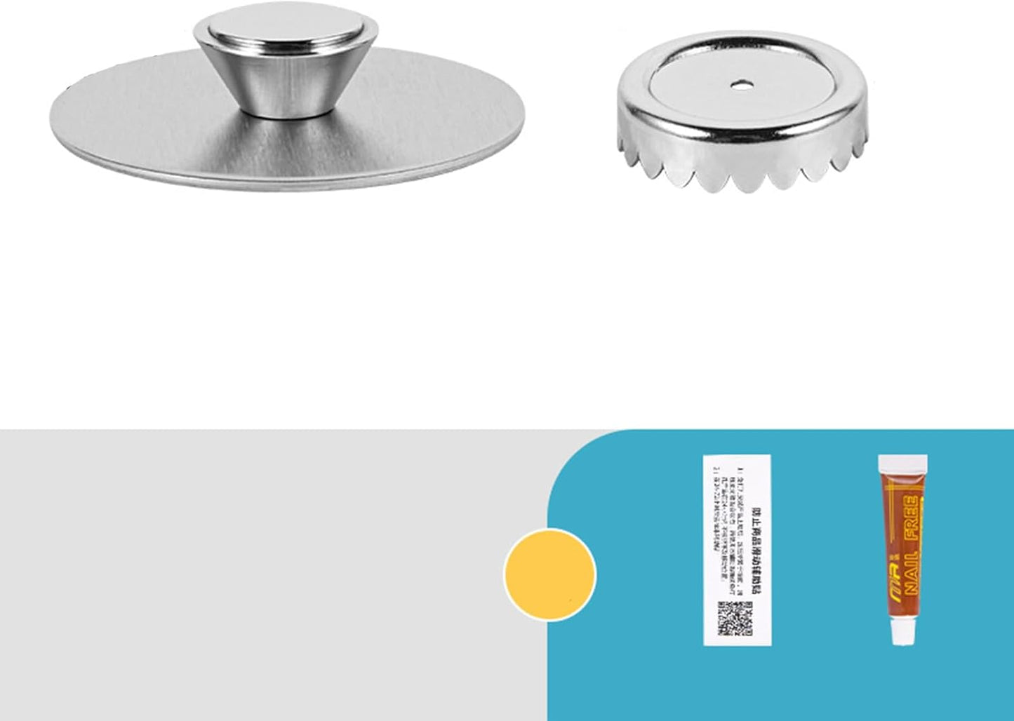 Magnetic Soap Holder, Stainless Steel Wall Mount Waterproof Bathroom Organizer for Showers/Sinks (2Pcs-Glue)