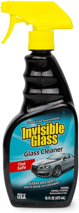 Invisible Glass 92163 Premium Glass and Window Cleaner for Auto and Home Cleans Glass, Windows, Windshields, and More, Streak-Free, Ammonia-Free, Tint-Safe, 16 fl oz