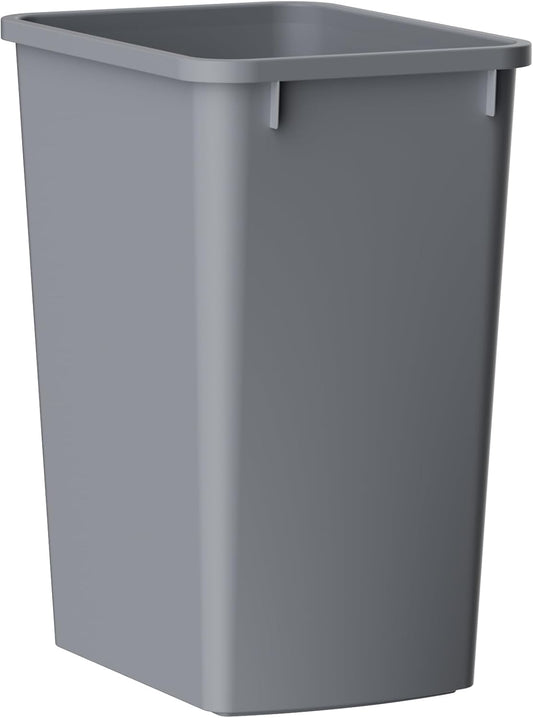 ROOMTEC Lightweight and Durable Slim Trash Can, Wastebaskets for Office, Workspace, Kitchen, Bathroom