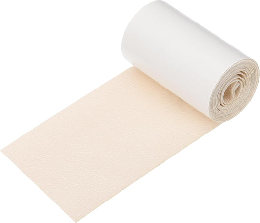 PATIKIL Leather Patches Tape for Furniture, 3.2 x 61 Inch Self Adhesive Vinyl Leather Repair Kit Cover Sheet for Couch, Sofa, Car Seats, Office Chair, Bright White