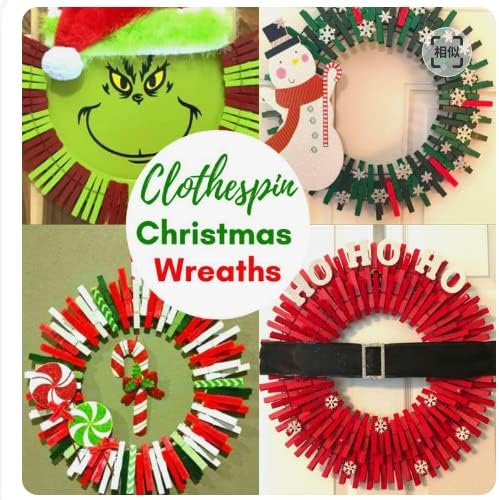 1.9" Pink Wooden Clothes Pins DIY Photo Garland Baby Shower Bag Clips Decorative Clothespins with Jute Twine Pack 50