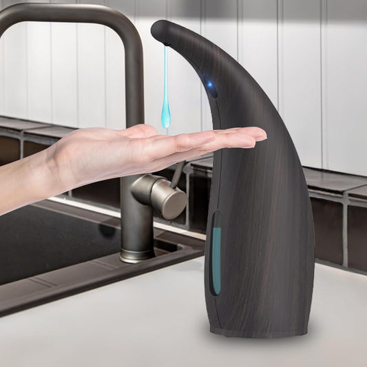 Automatic Soap Dispenser Touchless,400ML Hand & Dish Countertop Electric Liquid Dispenser with Sensor,Modern 4 Gear Adjustable Waterproof Battery Operated Kitchen Auto Soap Pump