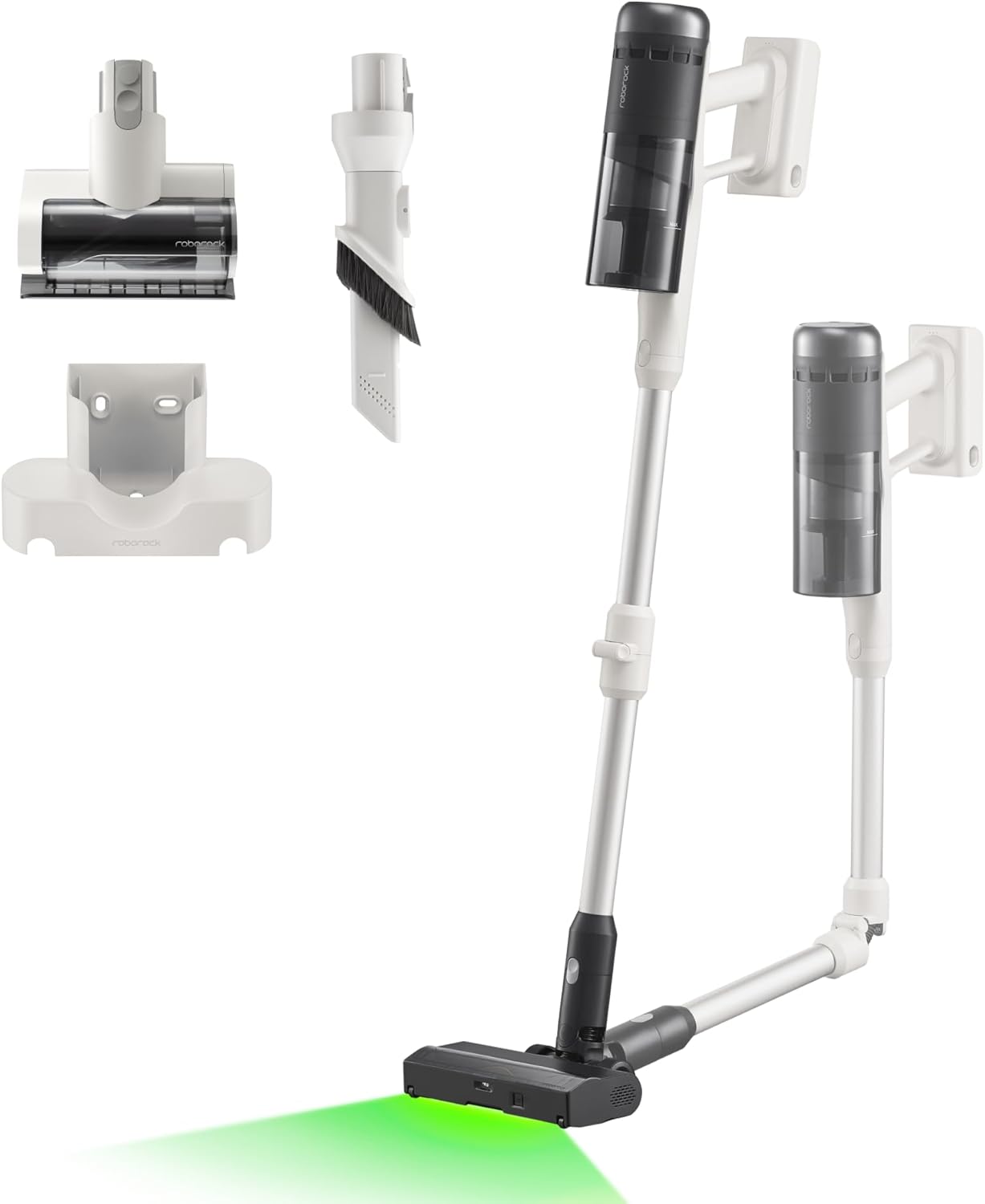 roborock H60 Pro Cordless Stick Vacuum Cleaner, 170AW Suction Power, 80-Min Runtime, 90° Bendable Tube, Dust-Detecting LED, Anti-Tangle Vacuum Cleaner for Home, Carpets, Hard Floors & Pet Hair