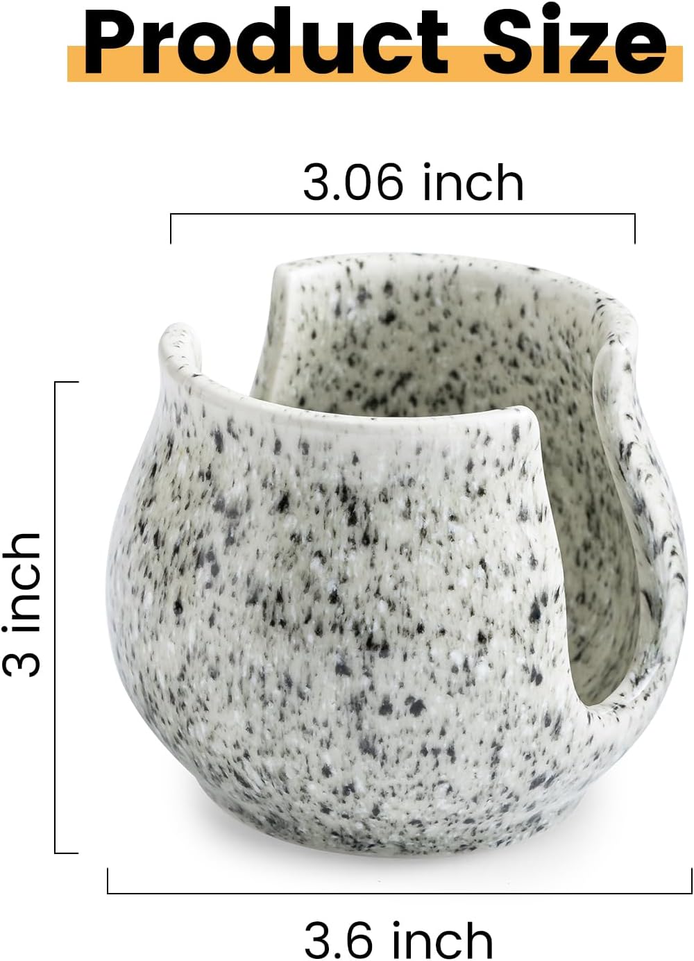 Sponge Holder for Kitchen Sink, Ceramic Dish Sponge Dish Rack Scrubby Caddy Kitchen Organizer Cute Sink Caddy Organizer, Farmhouse Decor, Speckled Glaze