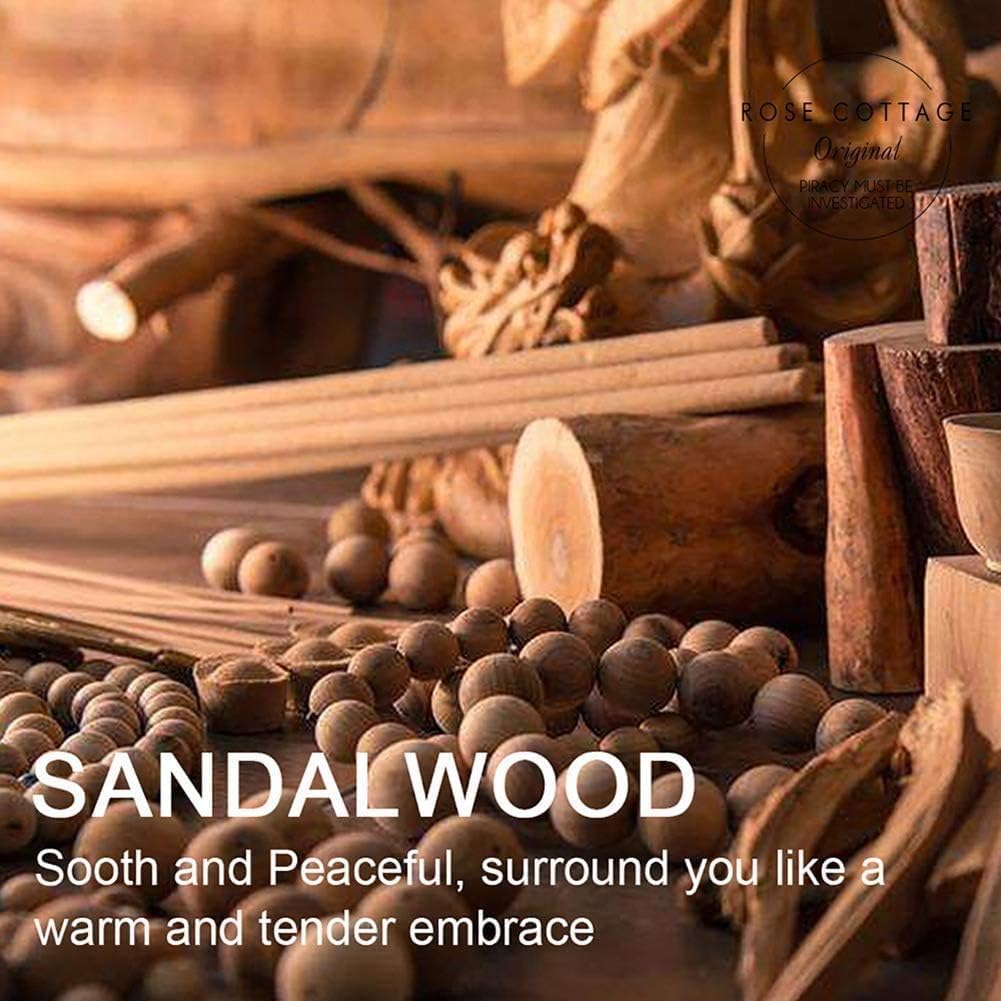 ROSE COTTAGE Large 12 Packs Sandalwood Hanging Closet Deodorizer Air Freshener Long Lasting Scented Sachets Smell Goods for House