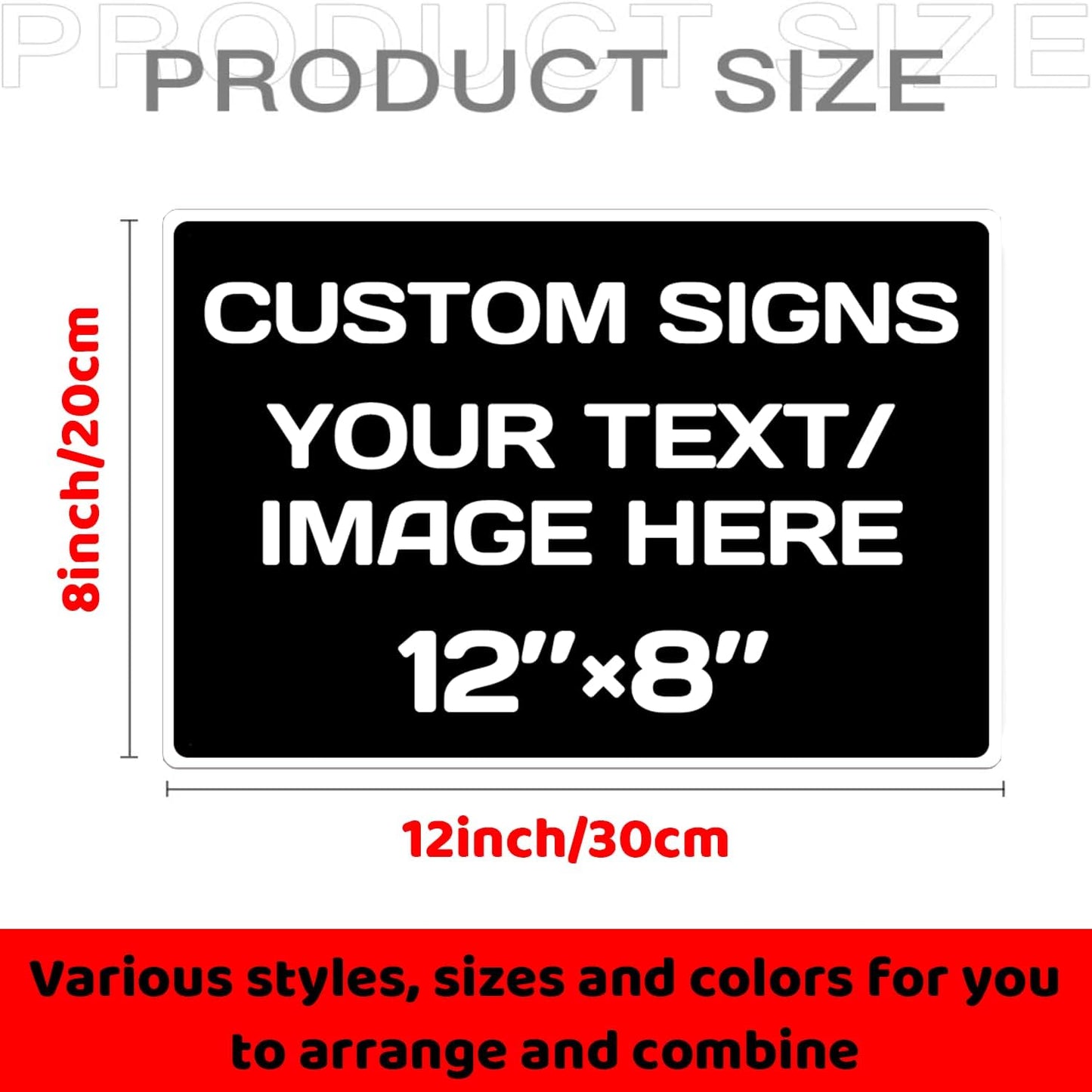 customizable sign,Aluminum Weatherproof Metal Sign Multiple Sizes Custom Personalized Text And picture Here,Traffic Regulation Horizontal Street Signs,hazard sign,garden sign,custom door sign,