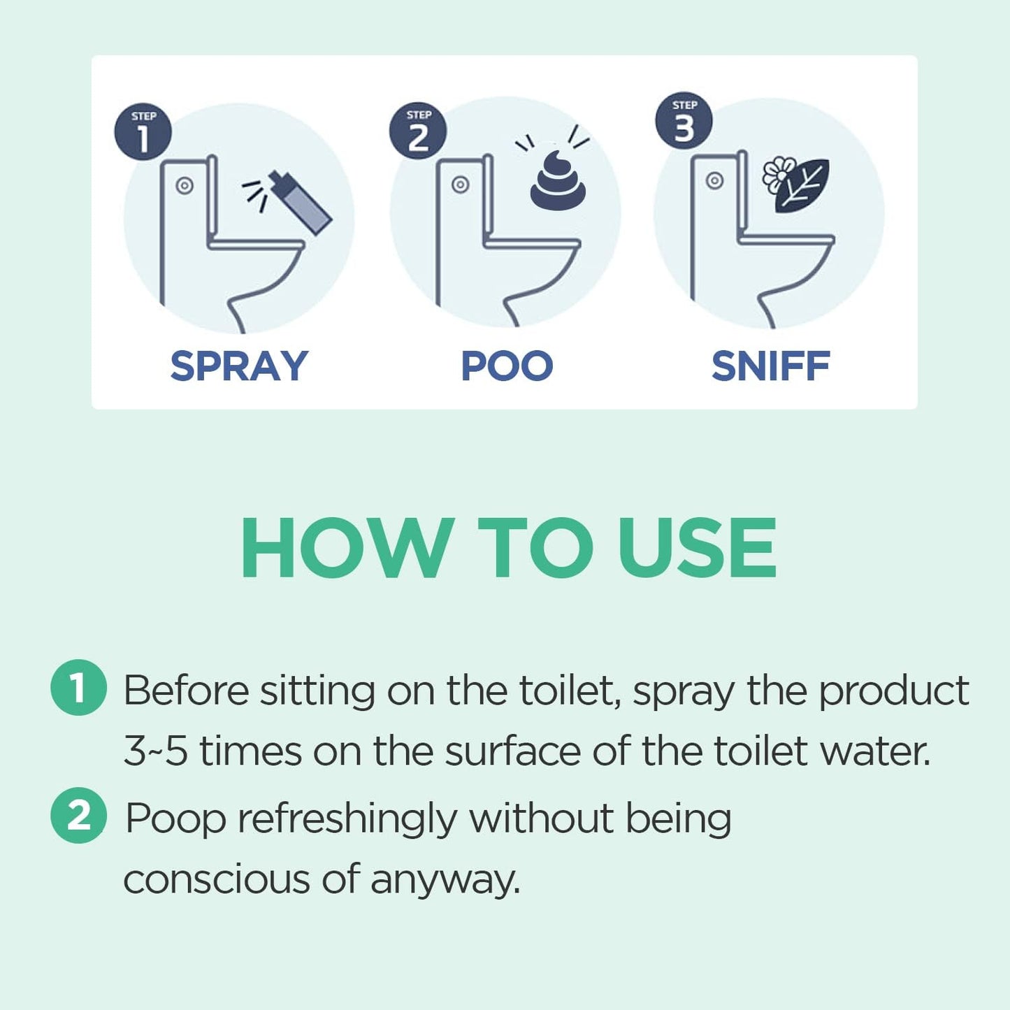 Pre-Poop Aromatic Bathroom Toilet Spray, Potty Deodorizer, Neutralize Bad Odors - Soft Cotton & Baby Powder Scent (1.69 fl.oz. 2 Pack)