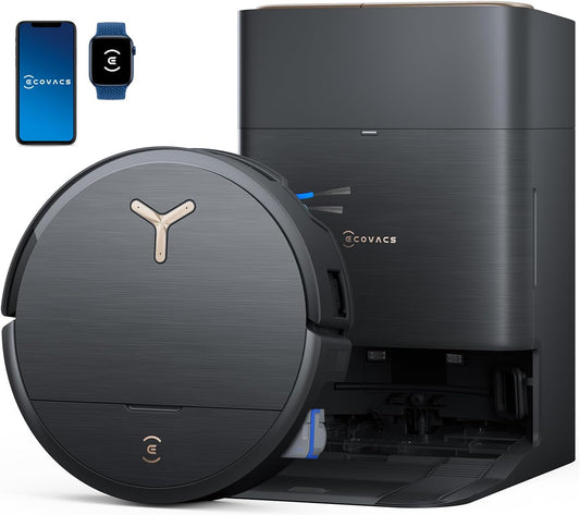 ECOVACS DEEBOT X9 PRO Omni Robot Vacuum and Mop,16,600Pa Blast Suction, OZMO Roller Instant Self-Washing Mopping, ZeroTangle 3.0, Triple Lift System, AI Smart Navigation, Hands-Free Omni Station