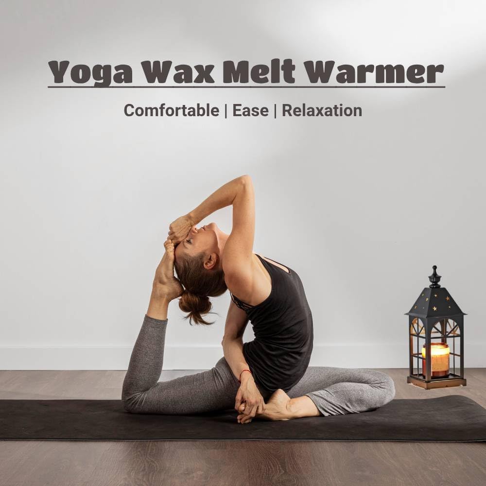 VINGVO Candle Warmer Lamp with Timer, Electric Candle Warmer, Wax Warmer with 2 Bulbs, Adjustable Farmhouse Heat Lamp, Vintage Iron Craftwork for Scented Wax,Romantic Home Decor, Yoga Studio