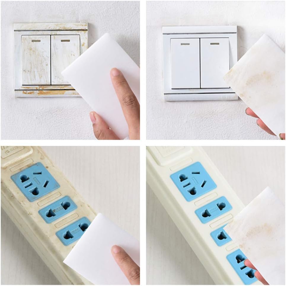 30 Pack Magic Sponge Eraser Extra Thick and Long Lasting Melamine Cleaning Sponges in Bulk - Multi Surface Power Scrubber Foam Cleaning Pads - Bathtub, Floor, Baseboard, Bathroom, Wall Cleaner