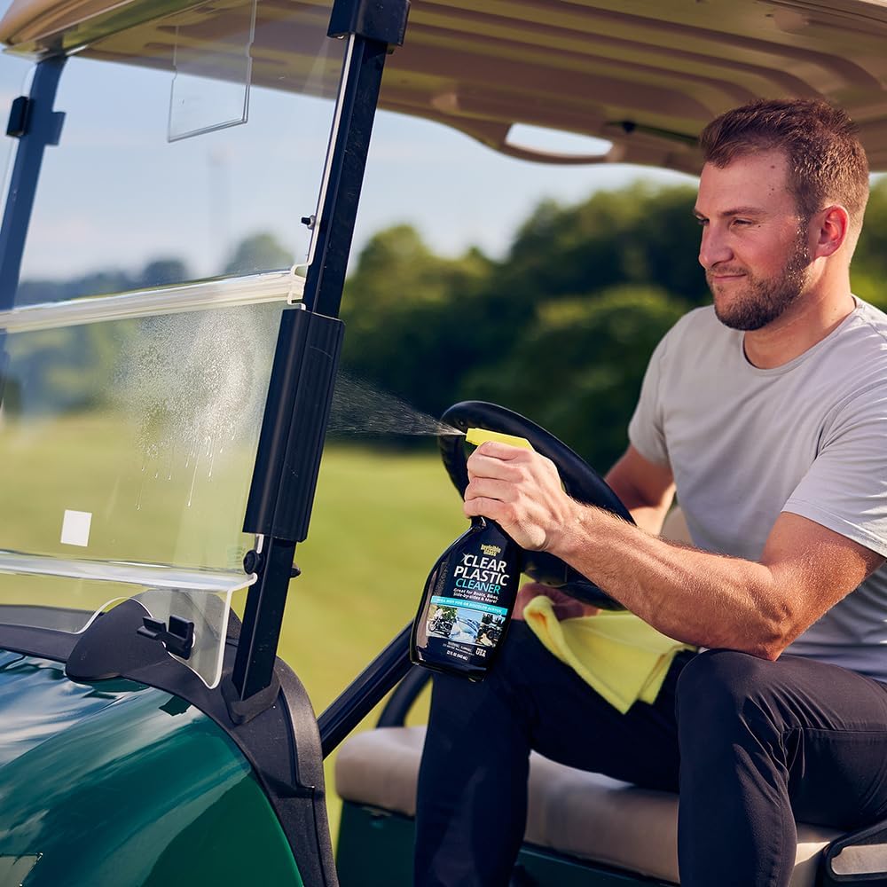 Invisible Glass 92084-6PK Clear Plastic Cleaner for Cars, Motorcycles, RVs, Boats, Helmet Visors, Golf Carts, Acrylic and Vinyl Windows, Streak-Free, Haze-Free, Removes Static, 22 Fl Oz, Pack of 6