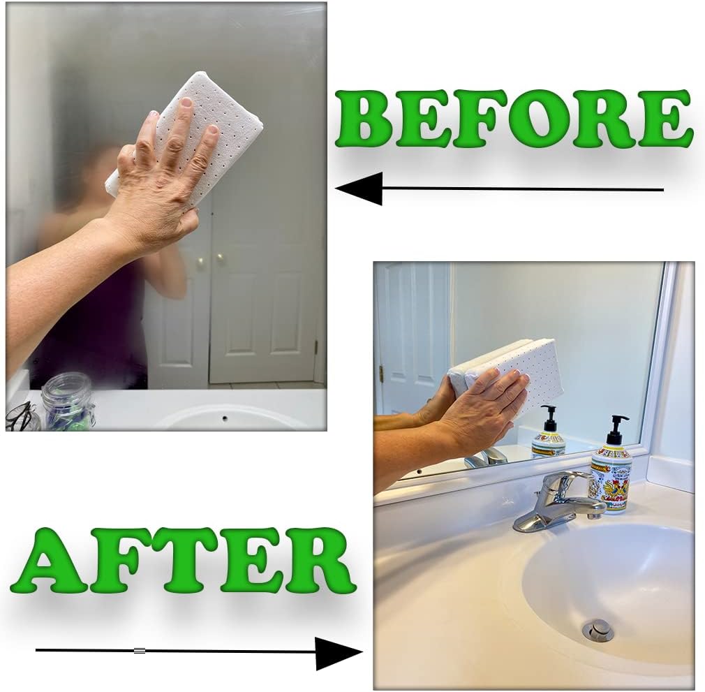 Evelots Car Windshield Cleaner Chamois, 4 Pack, Window Glass Defogger Sponge, Beige