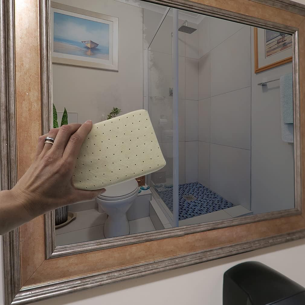 Evelots Car Windshield Cleaner Chamois, 2 Pack, Window Glass Defogger Sponge, Beige