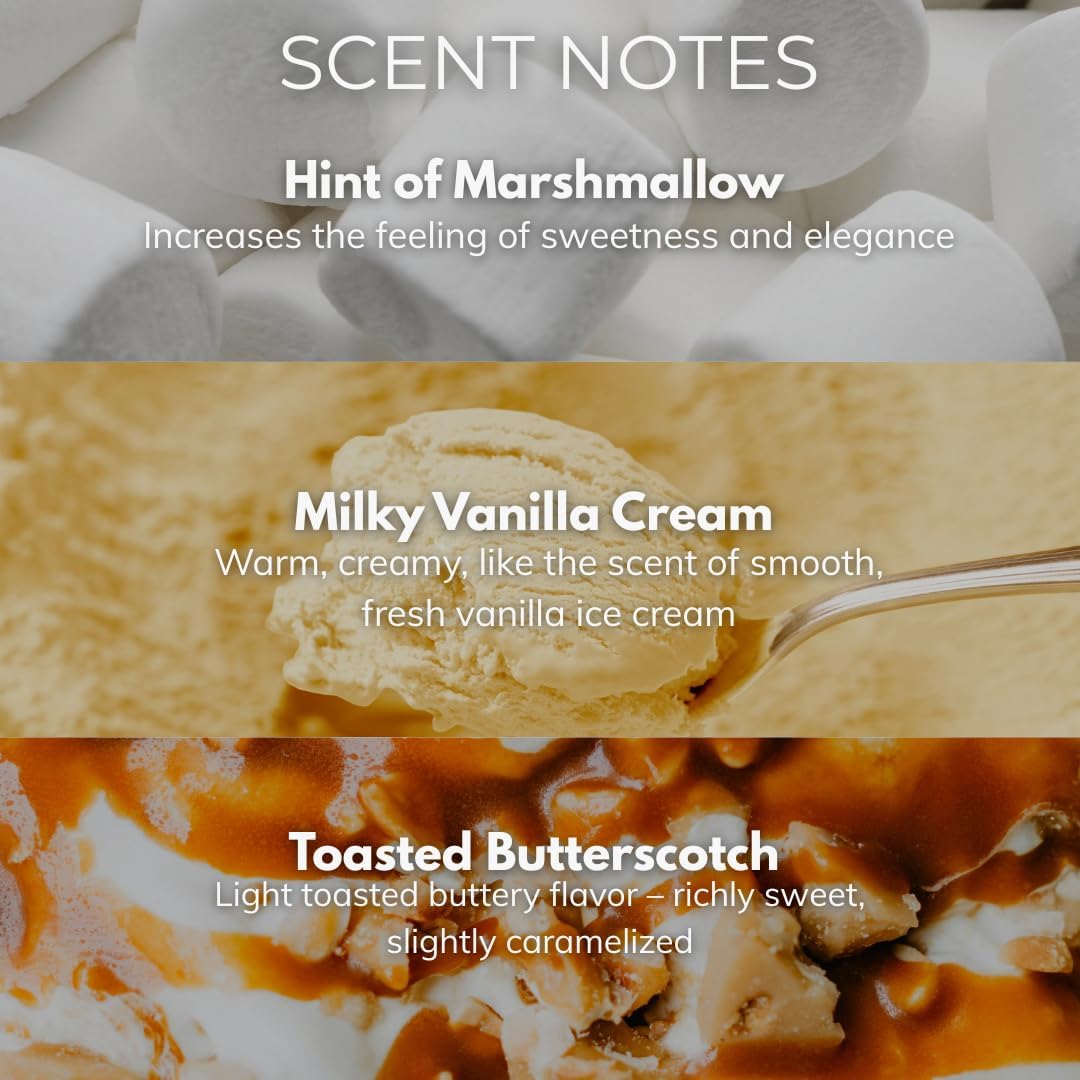 Candle Vanilla Bean 22oz with Wooden Wick in a Presentation Gift Box & Protective Shipper - Vanilla Scented Candles - Large Jar Candles