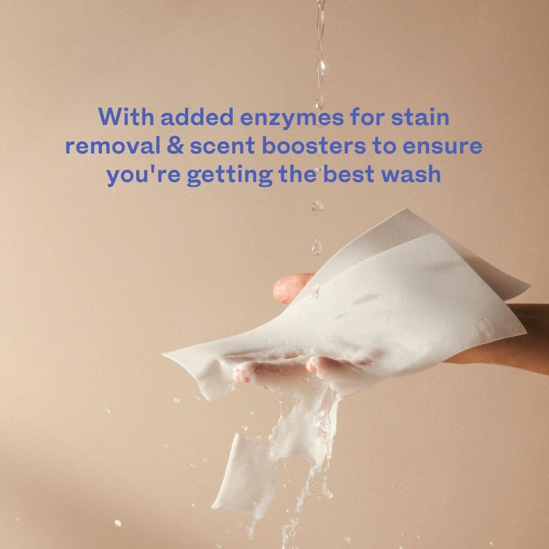 Skipper 50% LARGER Laundry Detergent Sheets Refill Pack (120 sheets / 240 loads) - Orange Blossom