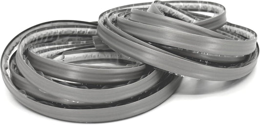 InstaTrim The Original Flexible Trim - 2-Pack of 10ft Grey 1/2" Wide Caulk Tape - Adhesive Trim with Many Uses Including Caulking for Bathtubs, Sinks, Counters, Tile, Floors - Made in USA