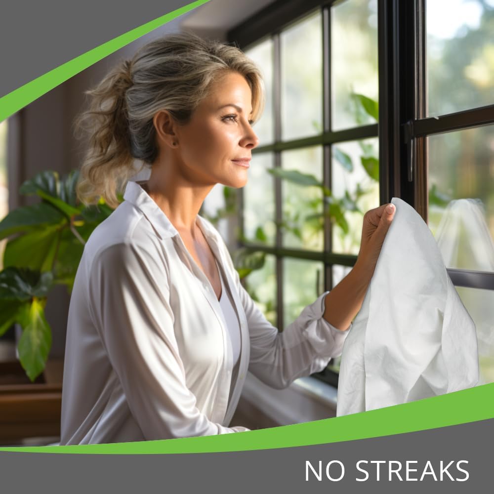 Microfiber Magic Streak Free Cleaning Cloth 6 Pack Clean Any Surface With Just Water Eco Friendly Environmentally Safe Perfect for Window, Mirror, Kitchen, Counters, Appliances, Car, Cycle, TV Screen