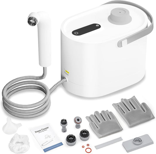 Kuvictewl Steam Cleaner All-in-One Kit, Chemical-Free Steamer for Home Deep Cleaning, Suitable for Floor, Tile, Grout, Window, Kitchen, Sofa, Car