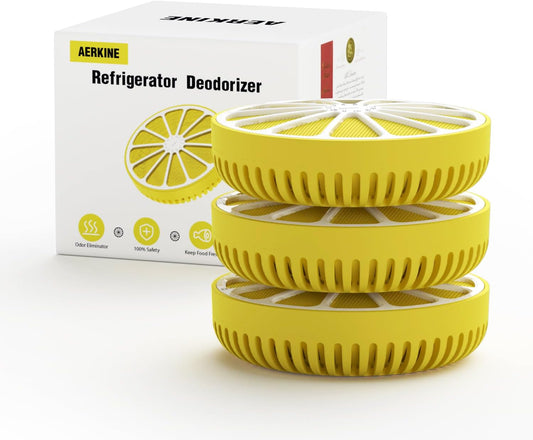 Fridge Deodorizer Odor Eliminator - Refrigerator Cleaner Freshener For Home, Smell Remover For Kitchen, More Effective Than Baking Soda Bamboo Air Purifier Bags(3Packs)