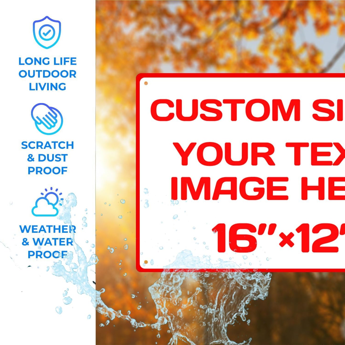 Customised Christmas Decoration Signs,Aluminum Weatherproof Metal Sign,Multiple Sizes Custom Personalized Text And picture Here, Traffic Regulation Horizontal Street Signs ,hazard sign,garden