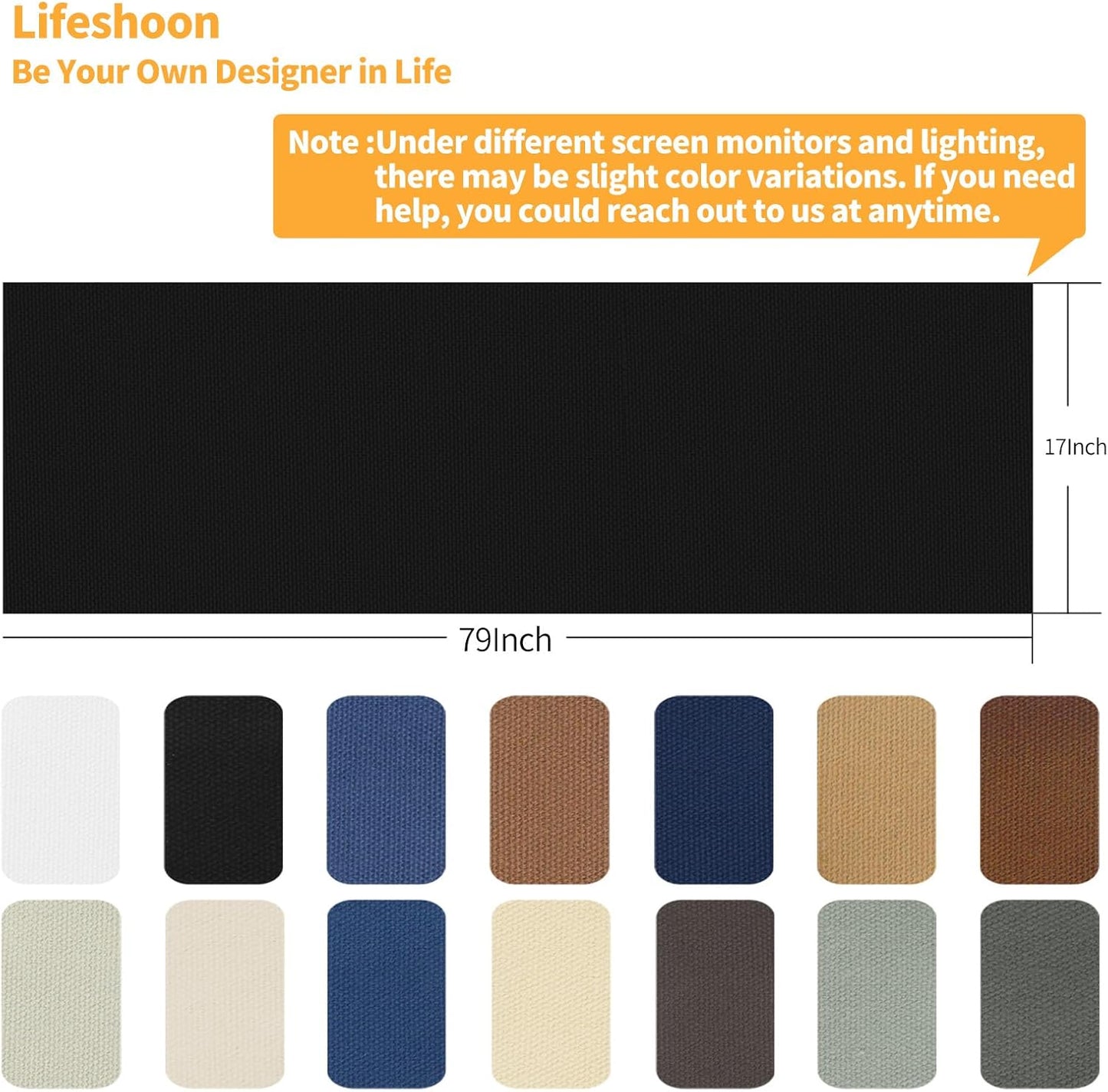 Fabric Repair Patches, 17X79 Inch Canvas Self-Adhesive Fabric Patches Tape Durable, DIY Large Canvas Repair for Sofa, Couches, Furniture, Chair, Clothing （17X79 Inch, Grey）