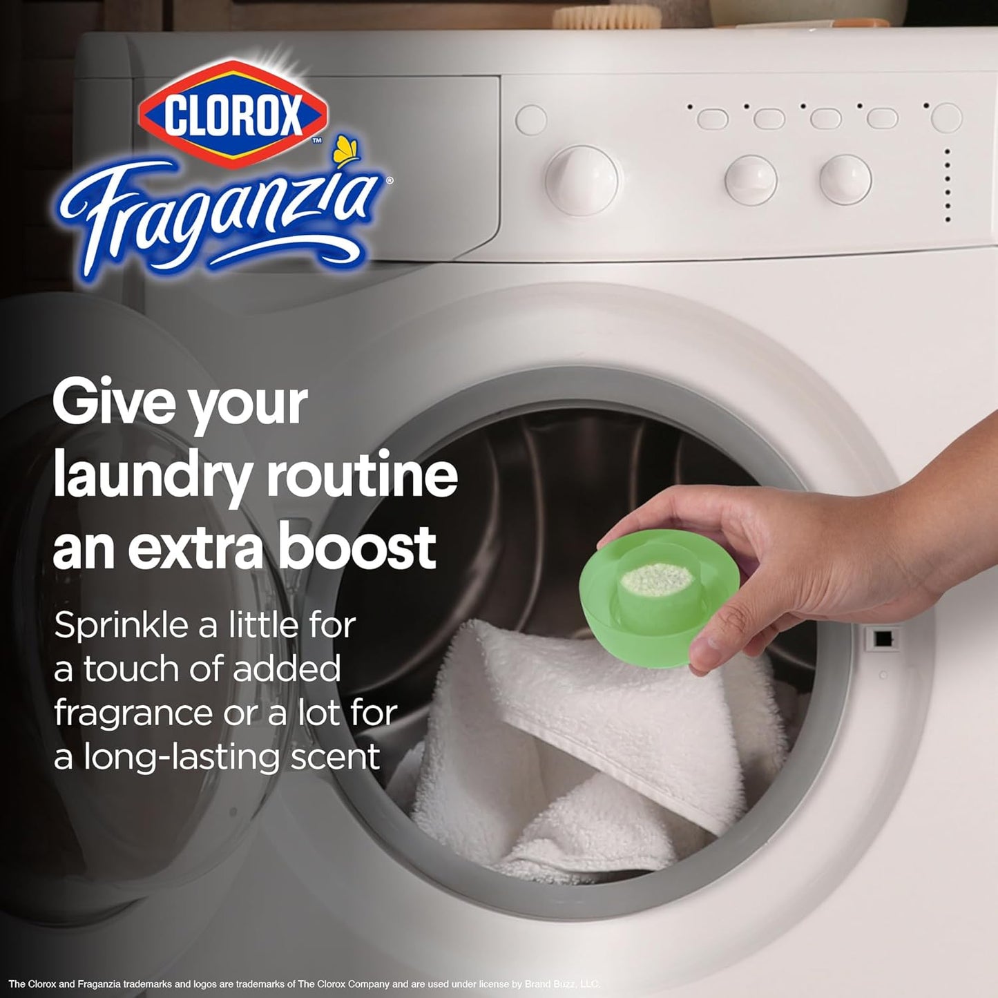 Clorox Fraganzia Laundry Scent Booster Crystals in Cedarwood & Sage Scent - Scented In-Wash Freshener Beads for Fresh, Clean, Great Smelling Clothes and Linens, 70 Oz