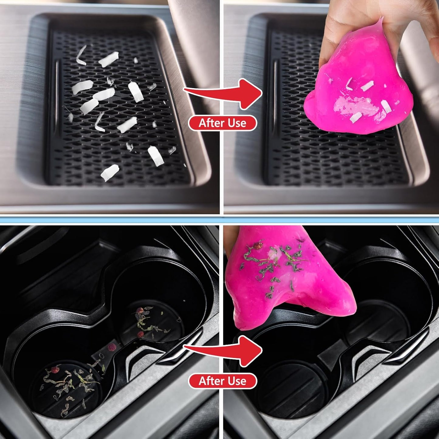 Car Cleaning Gel, 2 Pack Car Cleaning Putty, Universal Auto Deatiling Tools, Reusable Interior Cleaner for Car Keyboard Air Vent, Car Slime Cleaner Dust Cleaning Gel