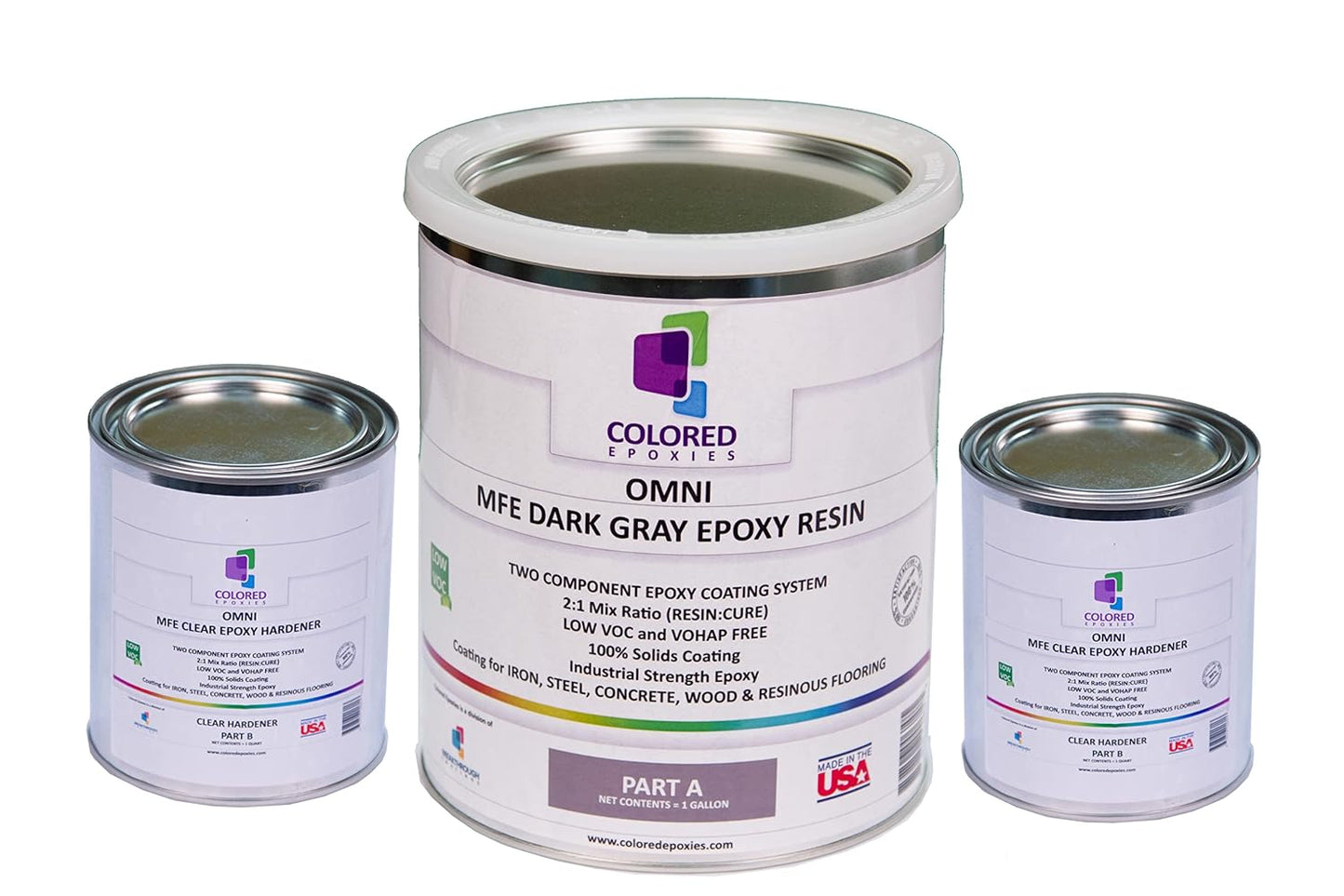 colored epoxies Dark Gray Epoxy Resin for Bar Tops, Table Tops, Wood, Concrete, Epoxy Art & Crafts 1.5 Gallon