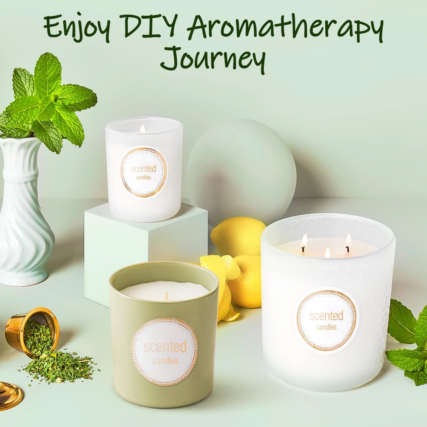 UNOTENA Soy Wax Flakes for Candle Making, Natural Candle Wax, Farm-Sourced, No Additives, Safe and Pure, 0.5LB