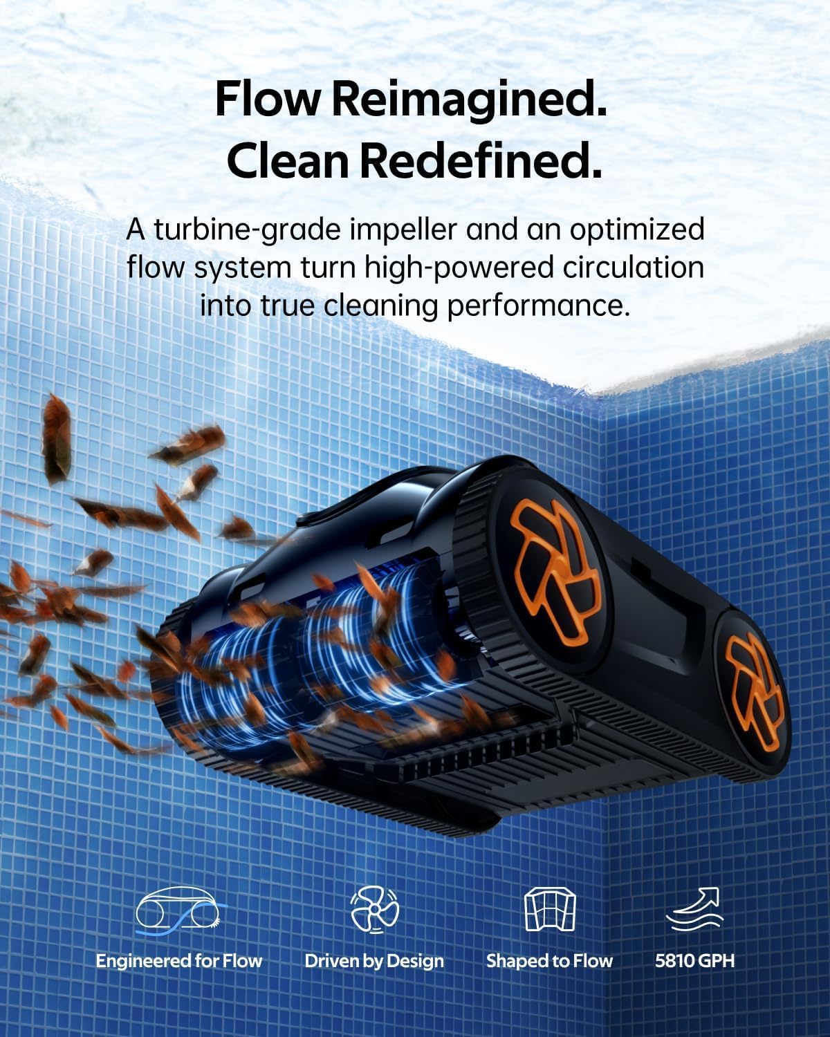 (2025 Upgrade) iGarden Pool Cleaner K60, 6H Cordless Robotic Pool Vacuum for Inground & Above Ground Pools, AI Timer, Smart Navigation, Floor, Walls&Waterline Scrubber, Touchscreen, Auto-Parking