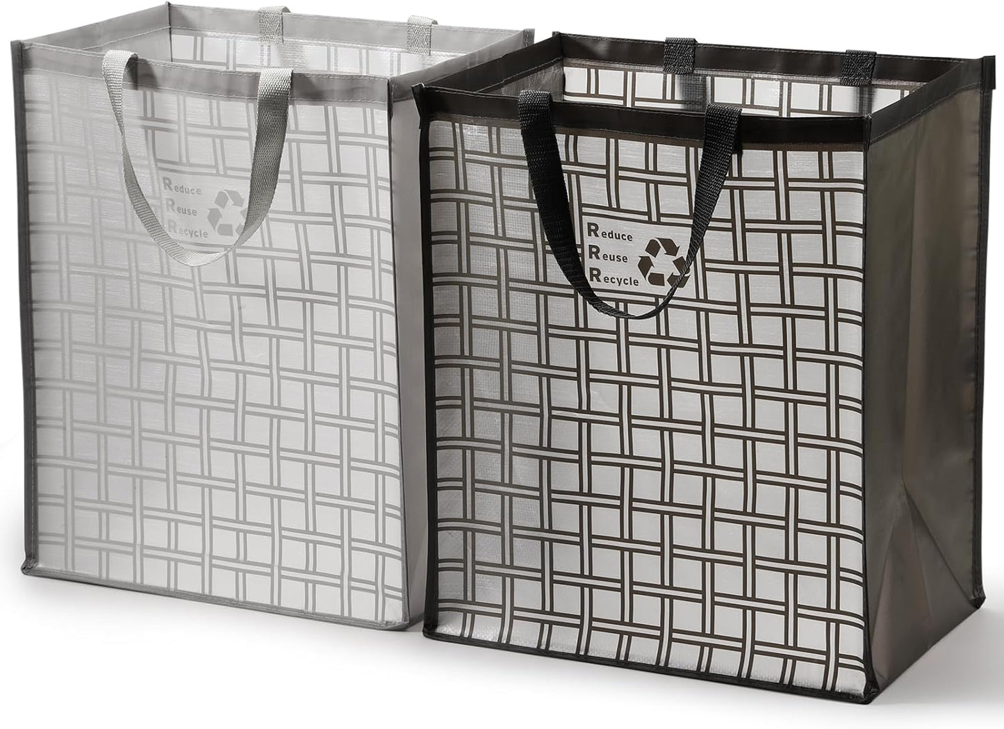 Lily queen Recycle Bin Bags for Kitchen Home Trash Cans Sorting Bins 12 Gallon Set of 2