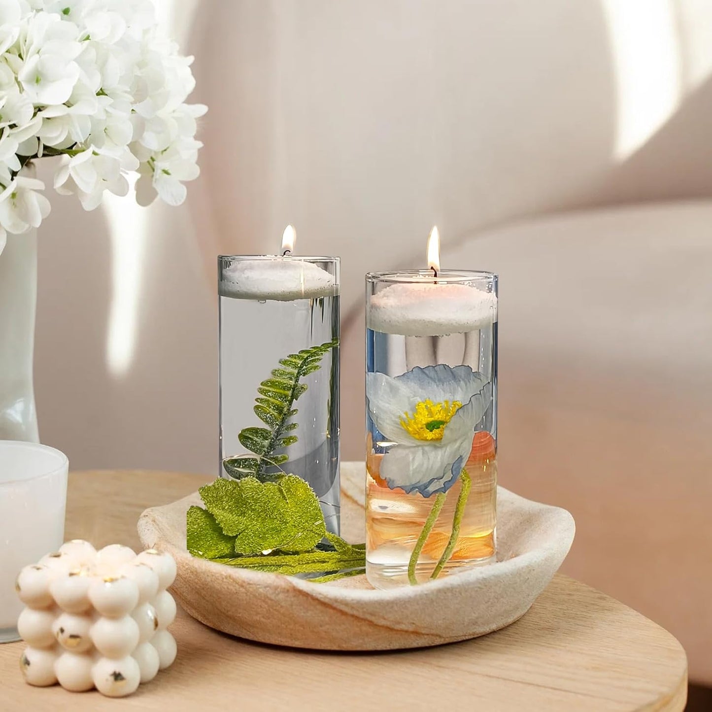 Unscented White Pearled Candle 18oz Luxury Sand Candle Granulated Wax - 30 Cotton Wicks – Wax for Candle Making Decorative Candles Smooth and Clean Burning Lasts up to 120 Hours