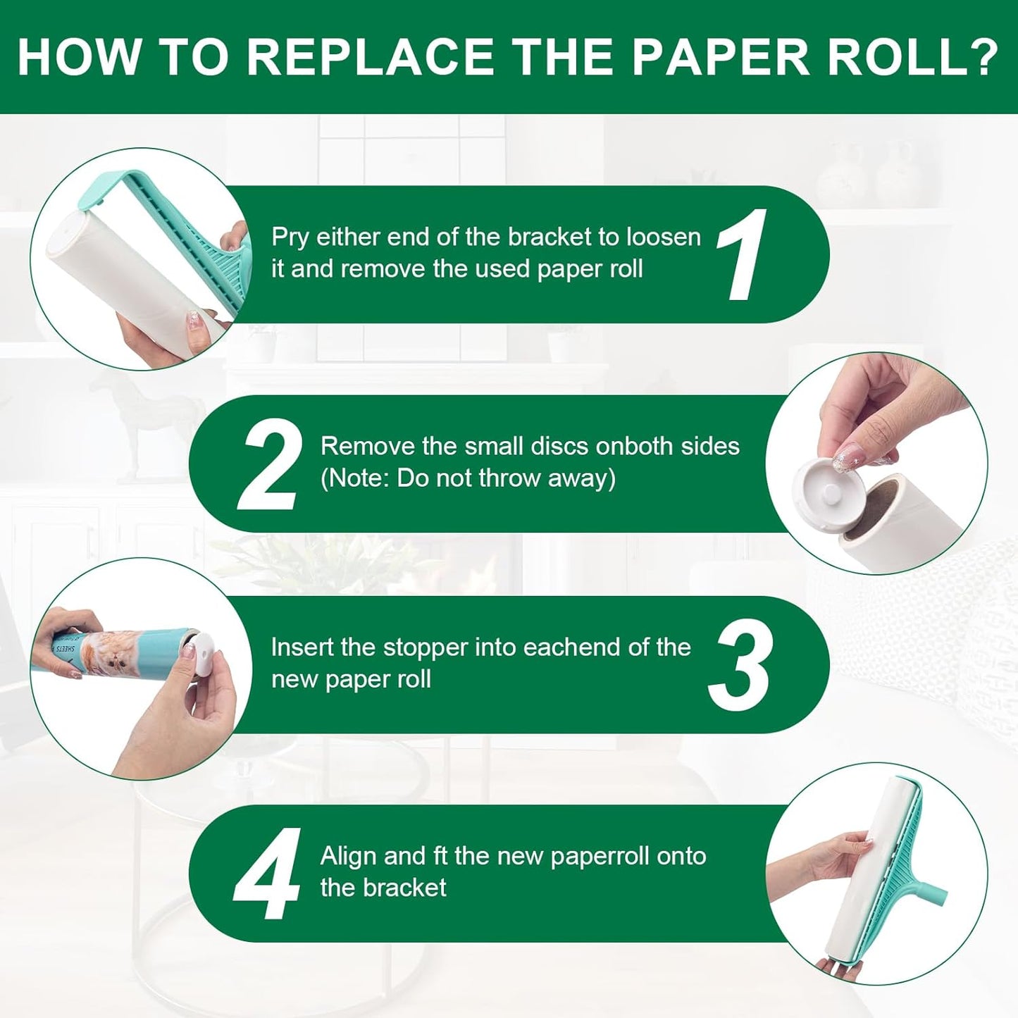 KeFanta 3Pcs Large Lint Roller Refills (270 Sheets) 11.8" Wide