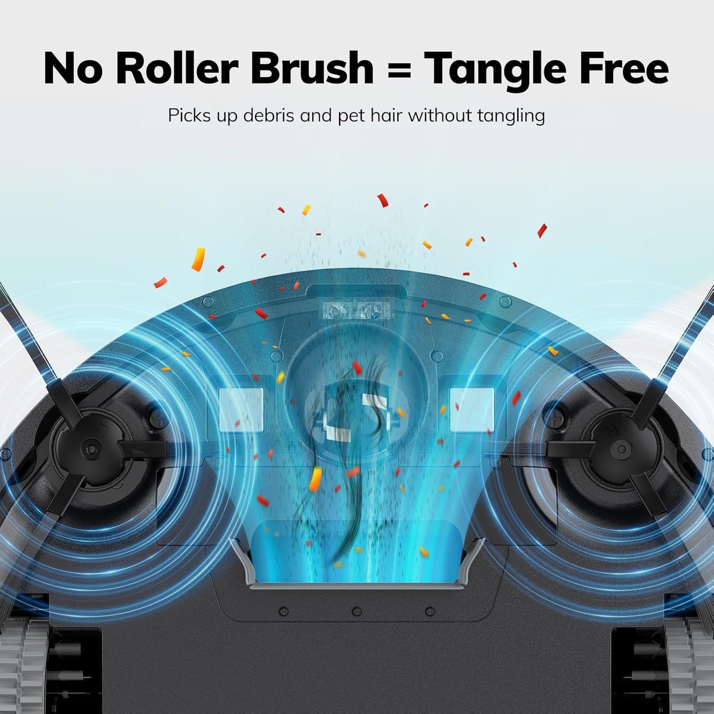 ILIFE V2 Robot Vacuum Cleaner, Tangle-Free Suction, 120 Mins Runtime, Slim, Self-Charging Robotic Vacuum Cleaner, Ideal for Pet Hair and Hard Floors