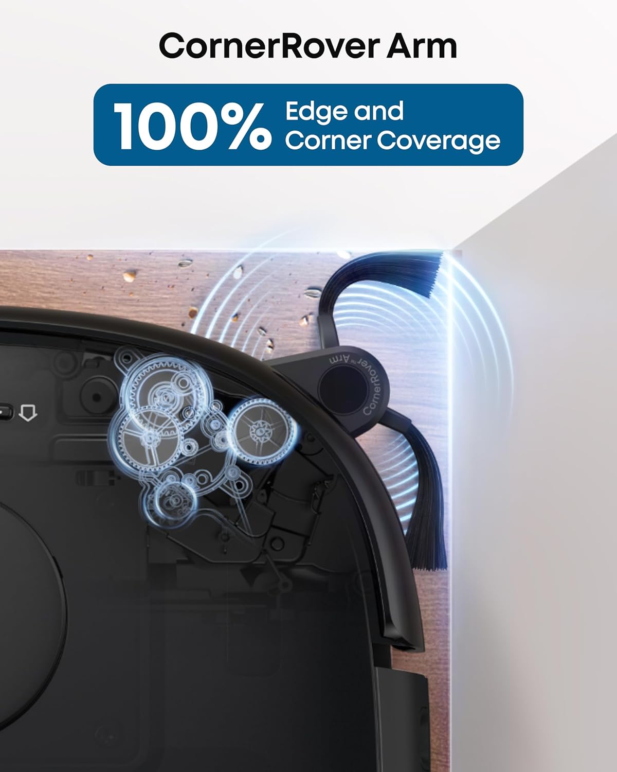 eufy Robot Vacuum E25, HydroJet System with Roller Mop, 20,000 Pa Turbo Suction, All-in-One Robot Vacuum and Mop Combo, Edge-to-Corner Cleaning, Zero-Tangle Design, AI Obstacle Avoidance (Upgraded)