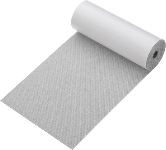 PATIKIL 70x4.4 Inch Linen Repair Tape, Repair Fabric Patch Self Adhesive Couch Patch Line Repair Patch for Furniture Sofa Car Seats Office Chairs, Beige Gray