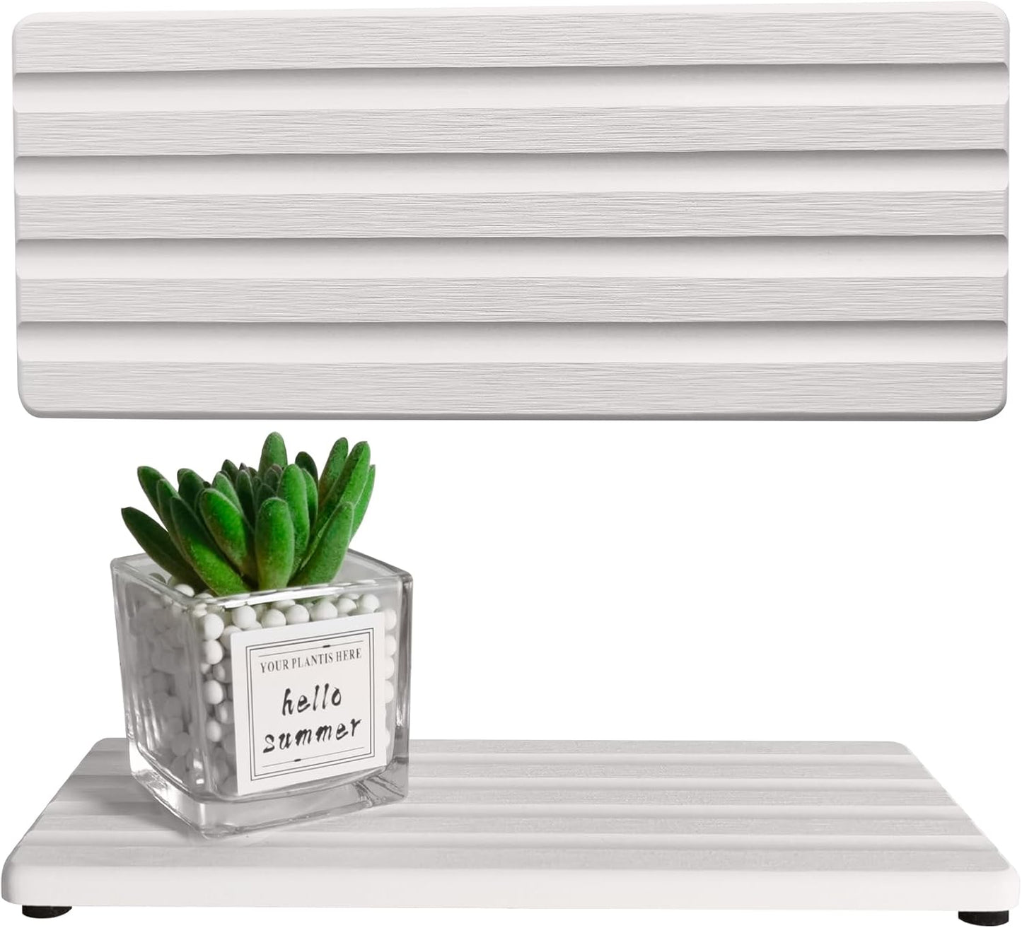 Diatomite Soap Dish, Water Absorbing Stone Tray, Kitchen Sink Organizer, Fast Drying Counter Holder (White, 9.5" x 4"/24 x 10cm)