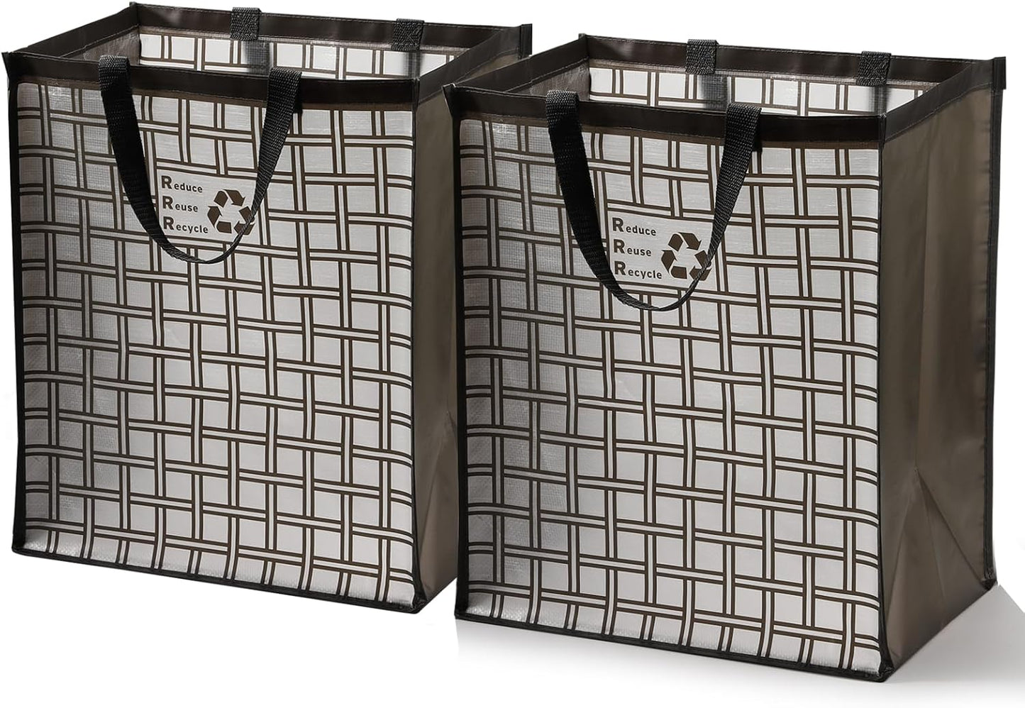 Lily queen Recycle Bin Bags for Kitchen Home Trash Cans Sorting Bins 12 Gallon Set of 2