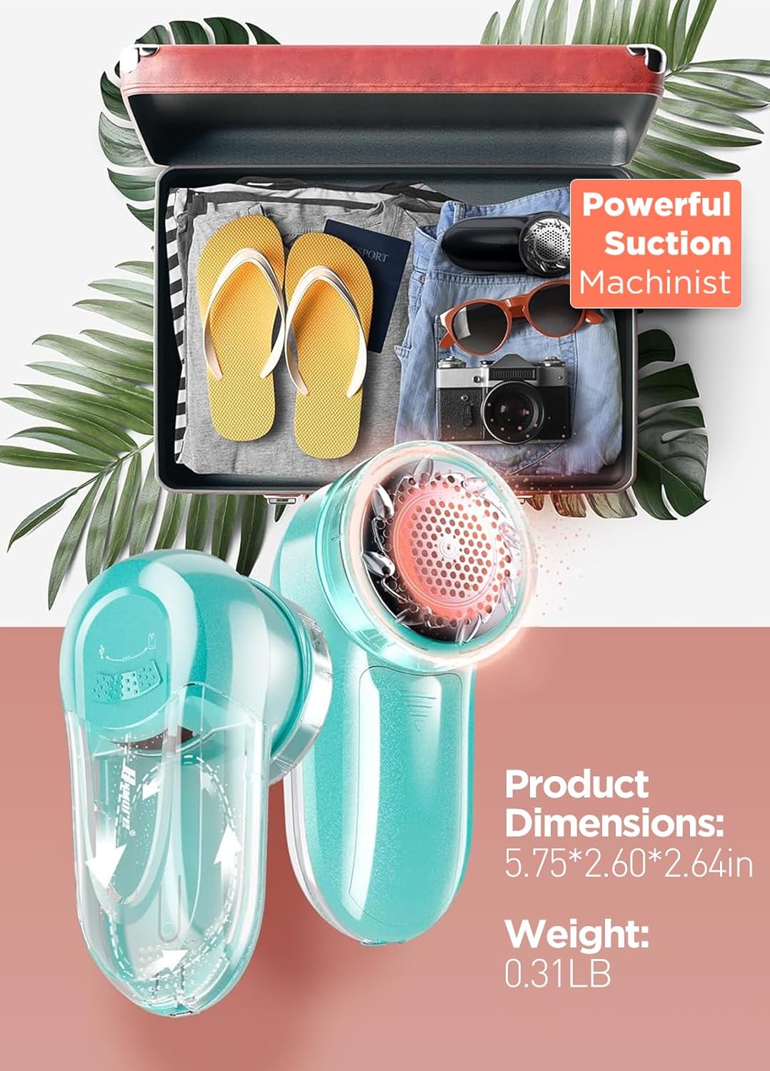 Bymore Lint Removers, Cleaning Tools for Clothes, Fabric Lint Shaver Defuzzer Sweater Shaver for Clothes and Furniture with AC Adapter Pill Fuzz Remover-Blue