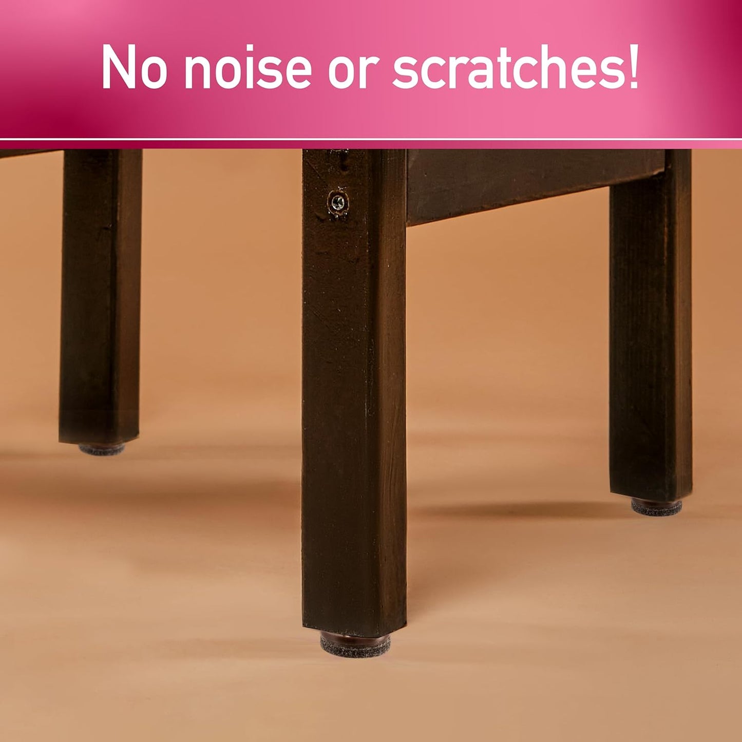 Nail-on, Heavy Duty Felt Pads for Wood Furniture and Hard Surfaces Value Pack (20 piece) - Walnut Brown, Round 1" in & 1.5" in