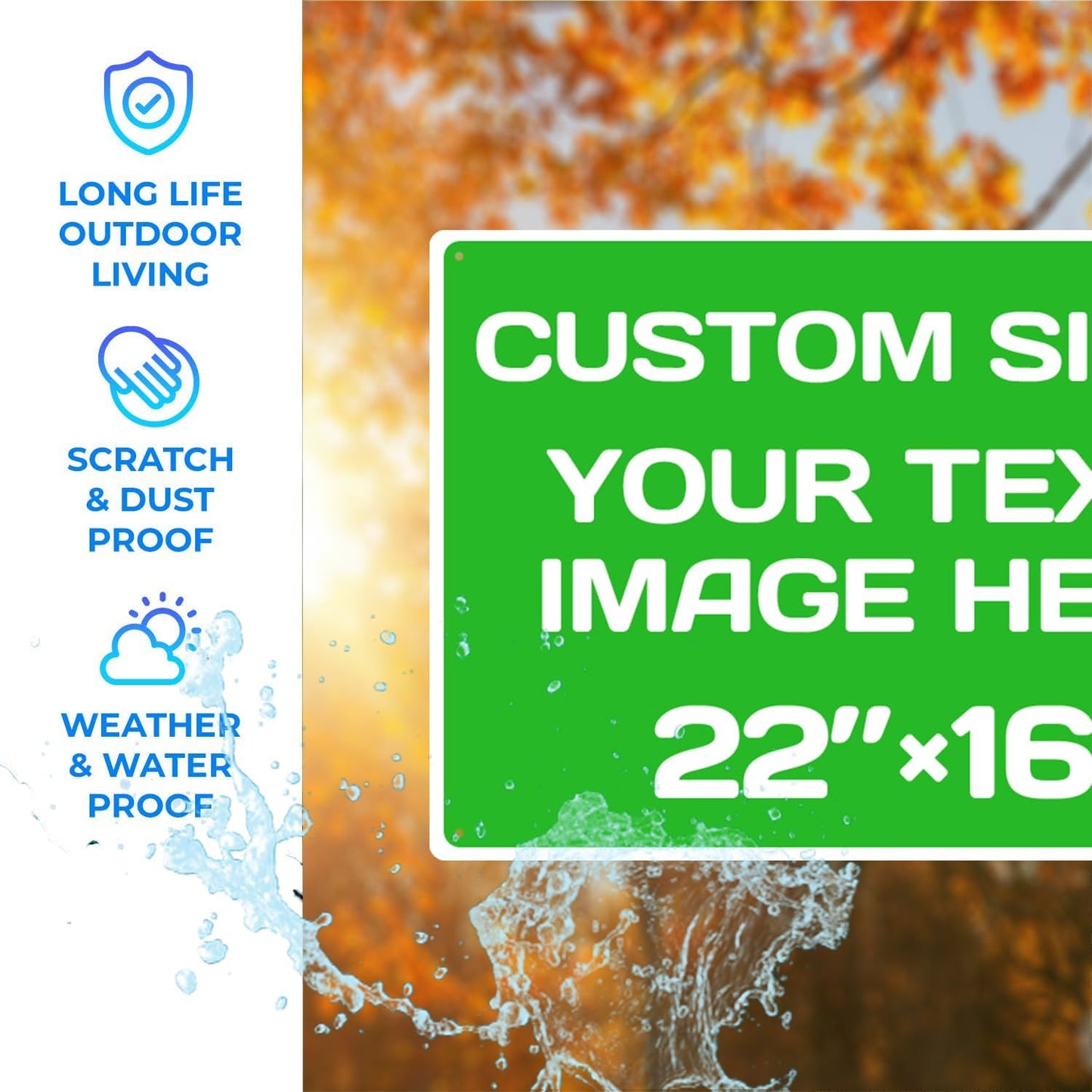 Custom Street Sign,Aluminum Weatherproof Metal Sign Multiple Sizes Custom Personalized Text And picture Here,hazard sign,garden sign,custom door sign,Customised business signs,graduation decorations class of 2024