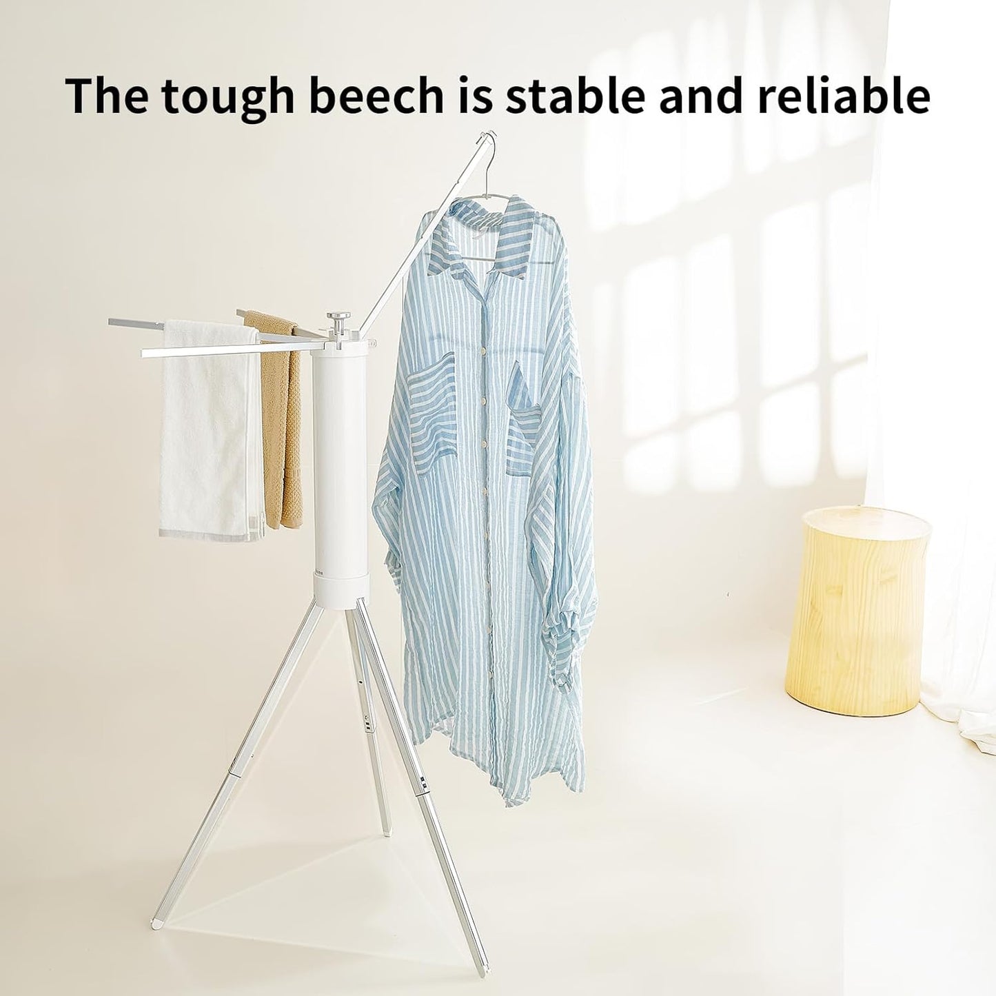 JOOM Clothes Drying Rack Portable Foldable - Drying Rack Clothing Space Saving,Collapsible Drying Rack for Laundry,Travel,Indoor,Outdoor. Folding Clothing Rack Home and Travel (Small Silver)