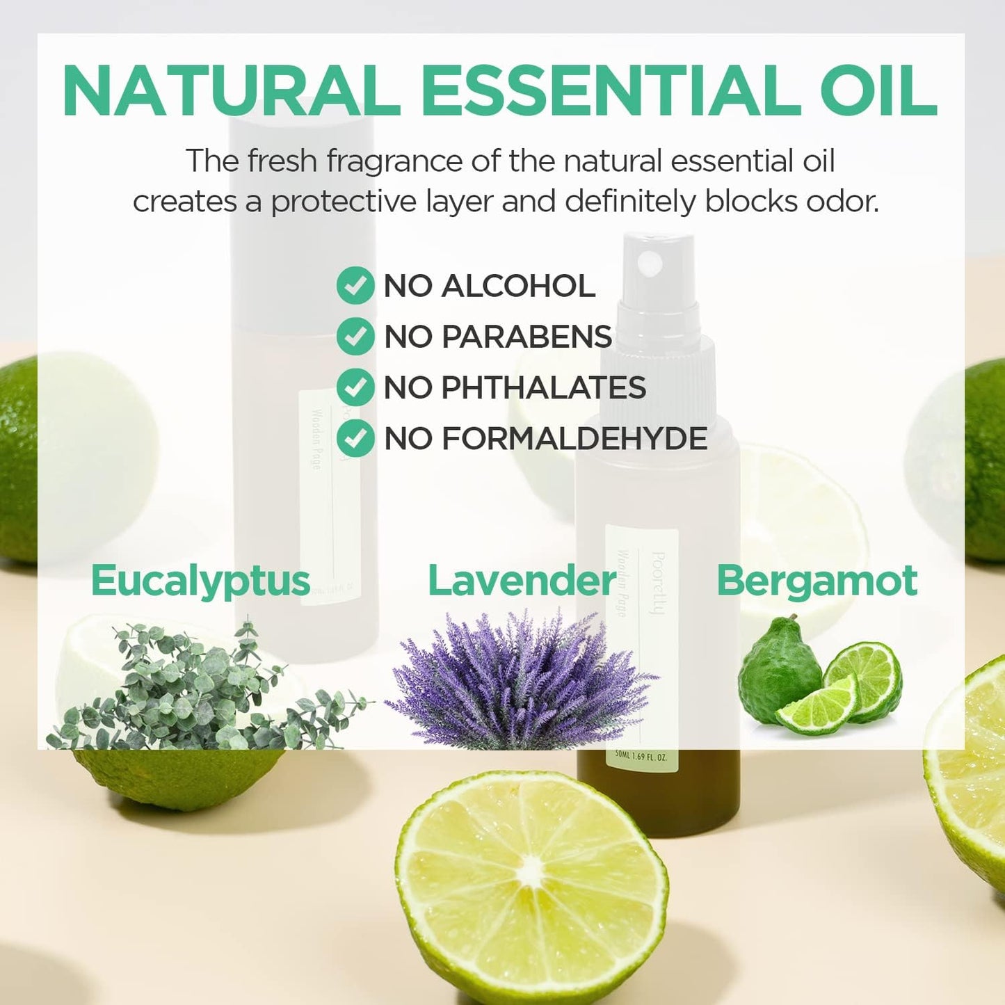 Pre-Poop Aromatic Bathroom Toilet Spray, Potty Deodorizer, Neutralize Bad Odors (1.69 fl.oz.) - Soft Cotton & Baby Powder Scent