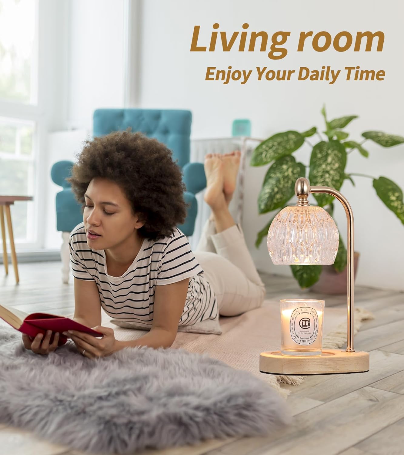 Candle Warmer Lamp with Timer and Dimmer,Flameless Electric Wax Melt Warmer for Jar Candles With 2 Bulbs,House Warming Gifts,Mother's Day/Birthday/Christmas Gifts For Mom/Wife,Home Decor Lamp