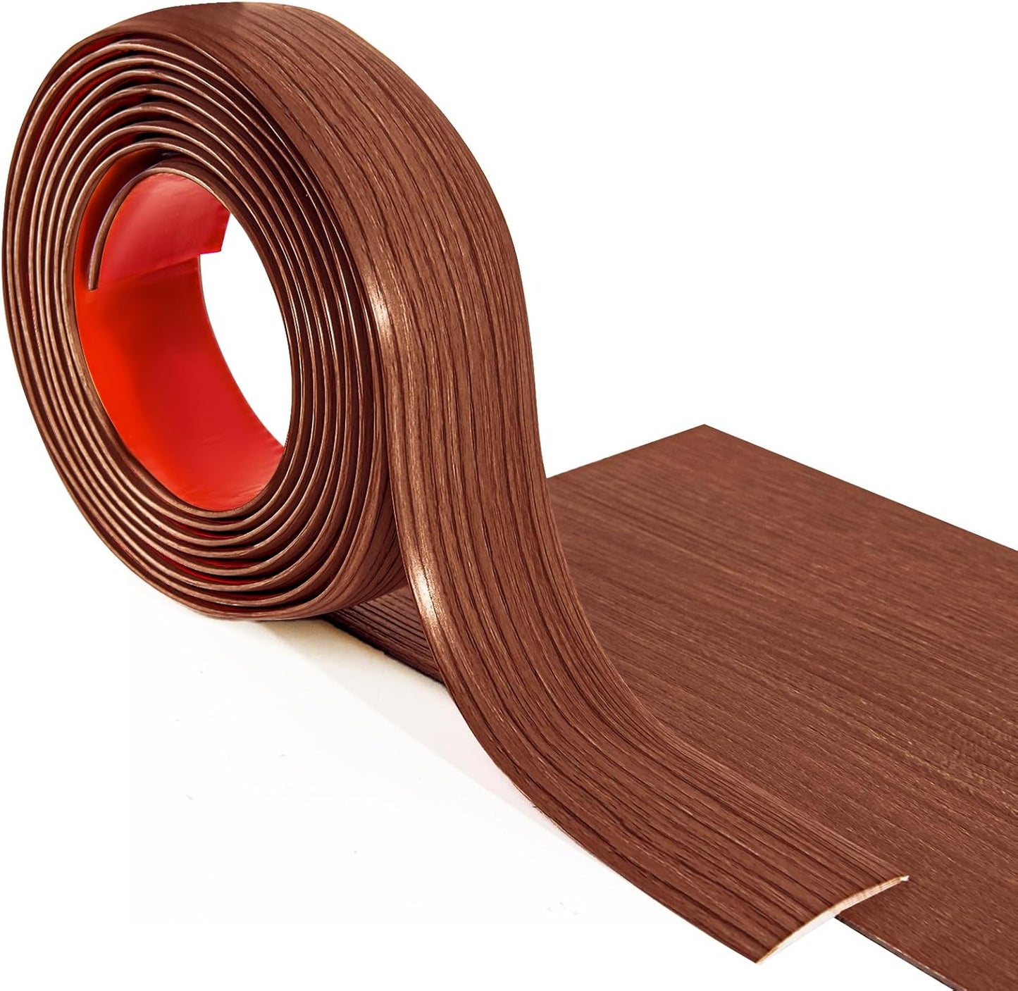 Art3d Self Adhesive Vinyl Floor Transition Strip,Laminate Floor Strip Floor Flat Divider Strip for Joining Floor Gaps, Carpet Threshold Transition, Floor Tiles (4 FT, 1.57in, Cherry)