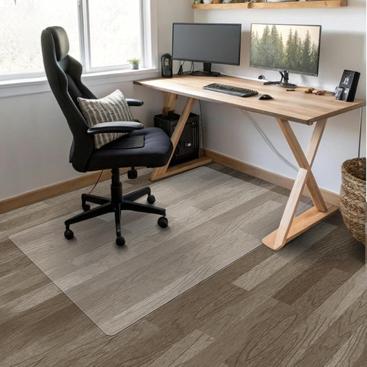 Azadx Chair Mat for Hardwood 60"x 36" Large Office Chair Mat for Hardwood Floors Protector Mat for Office Chair Easy Glide Rolling Plastic Clear Desk Computer Chair Mats for Home Offices