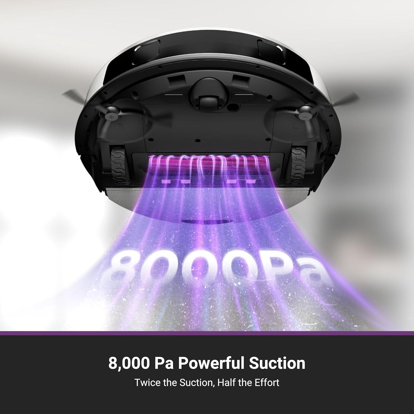 Eureka E20 Plus Robot Vacuum and Mop Combo, Robot Vacuum Cleaner with Bagless Self Emptying Station, 45-Day Capacity 8000Pa Suction and Anti Hair-Tangling Brush App Control LiDAR Navigation